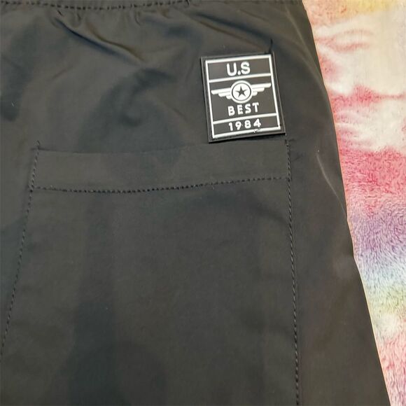 Men's JumpStart Black Nylon Cargo Shorts M Utility Style Quick-Dry Lightweight - Picture 4 of 5